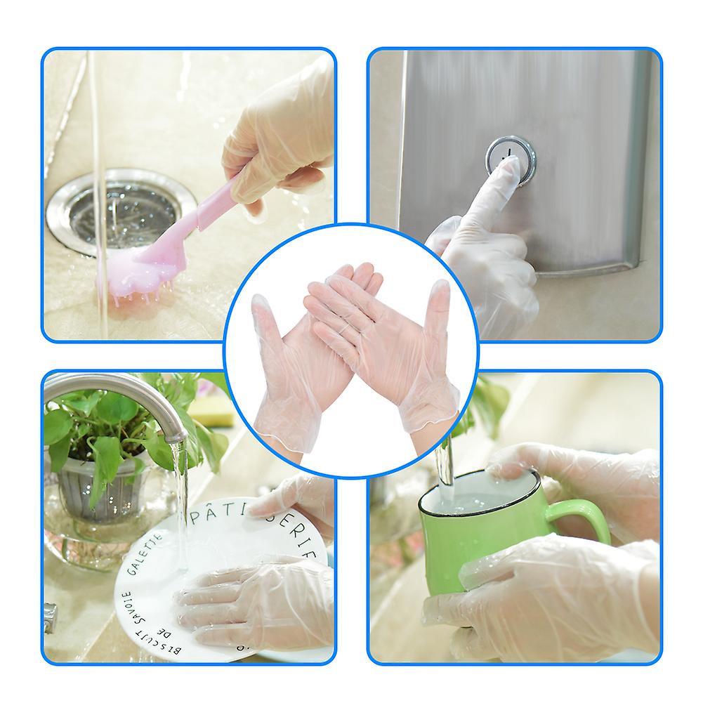 100pcs Disposable Latex Gloves Punch Resistant Protective Hands Protections