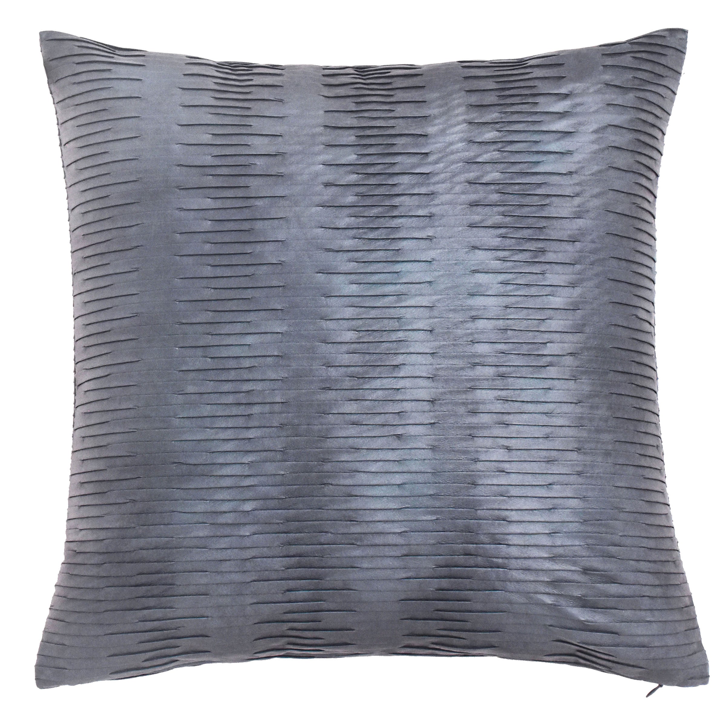 45X45 Cm Leo Imitation Leather Pleated Cushion Ecc-018