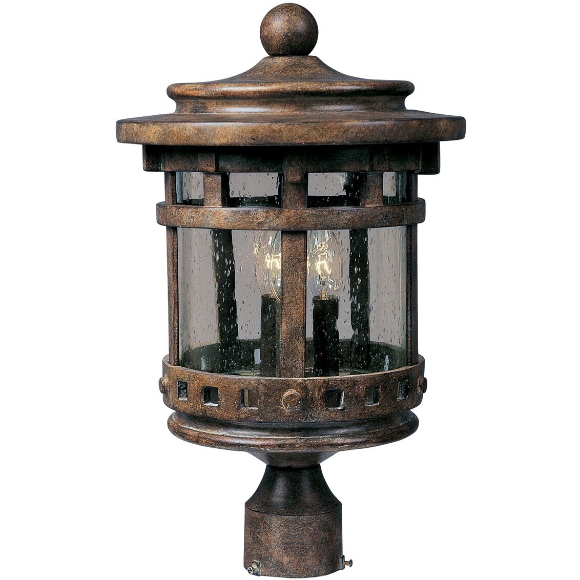 Maxim Santa Barbara DC Three Light 16-Inch Outdoor Post Light