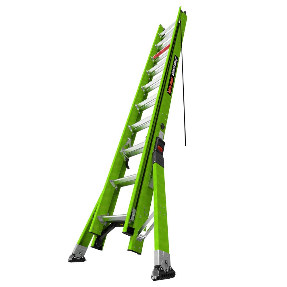 HyperLite SumoStance 20 ft Type IAA Fiberglass Extension Ladder