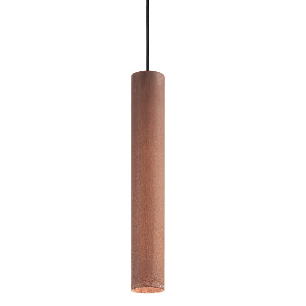 Ideal Lux 170589 Look Corten Red Modern Stick Cylinder Pendant