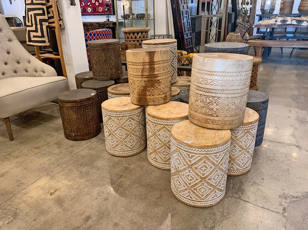 Java Natural Side Table Stand   Rustic   Side Tables And End Tables   by Design Mix Furniture  Houzz