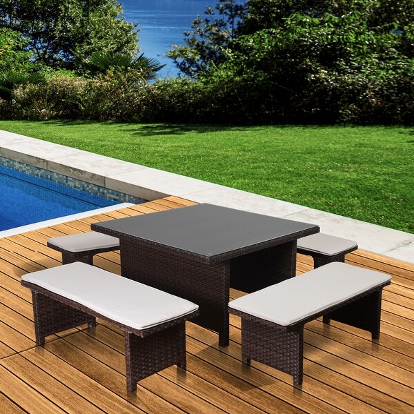 Amazonia Outdoor Patio Low Side Wicker Table