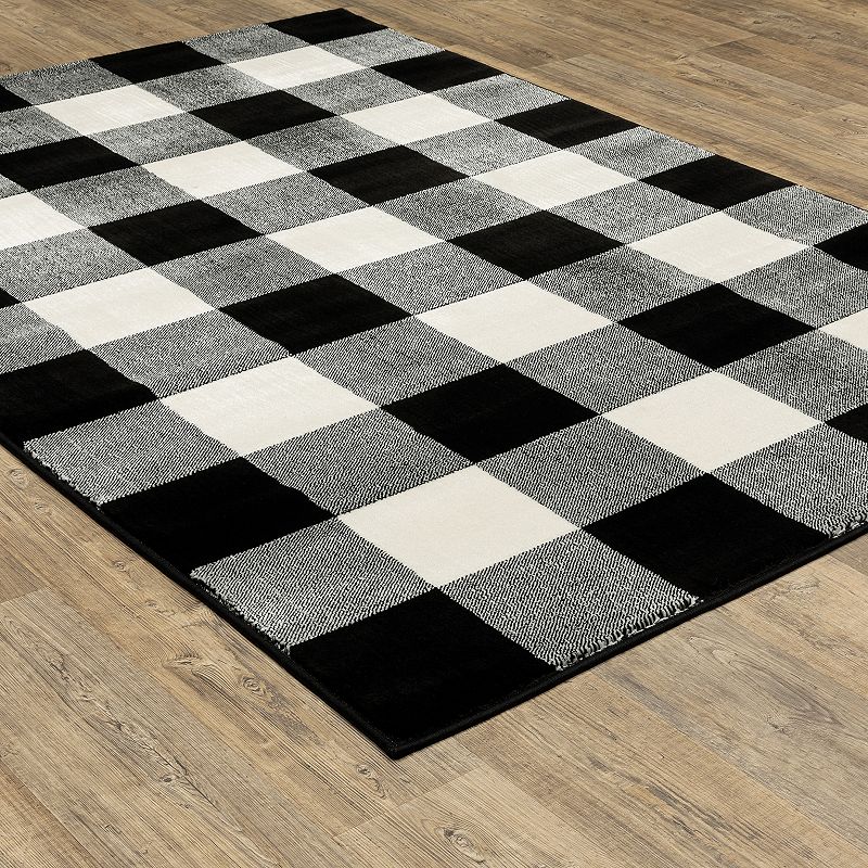 StyleHaven Genova Gingham Plaid Area Rug