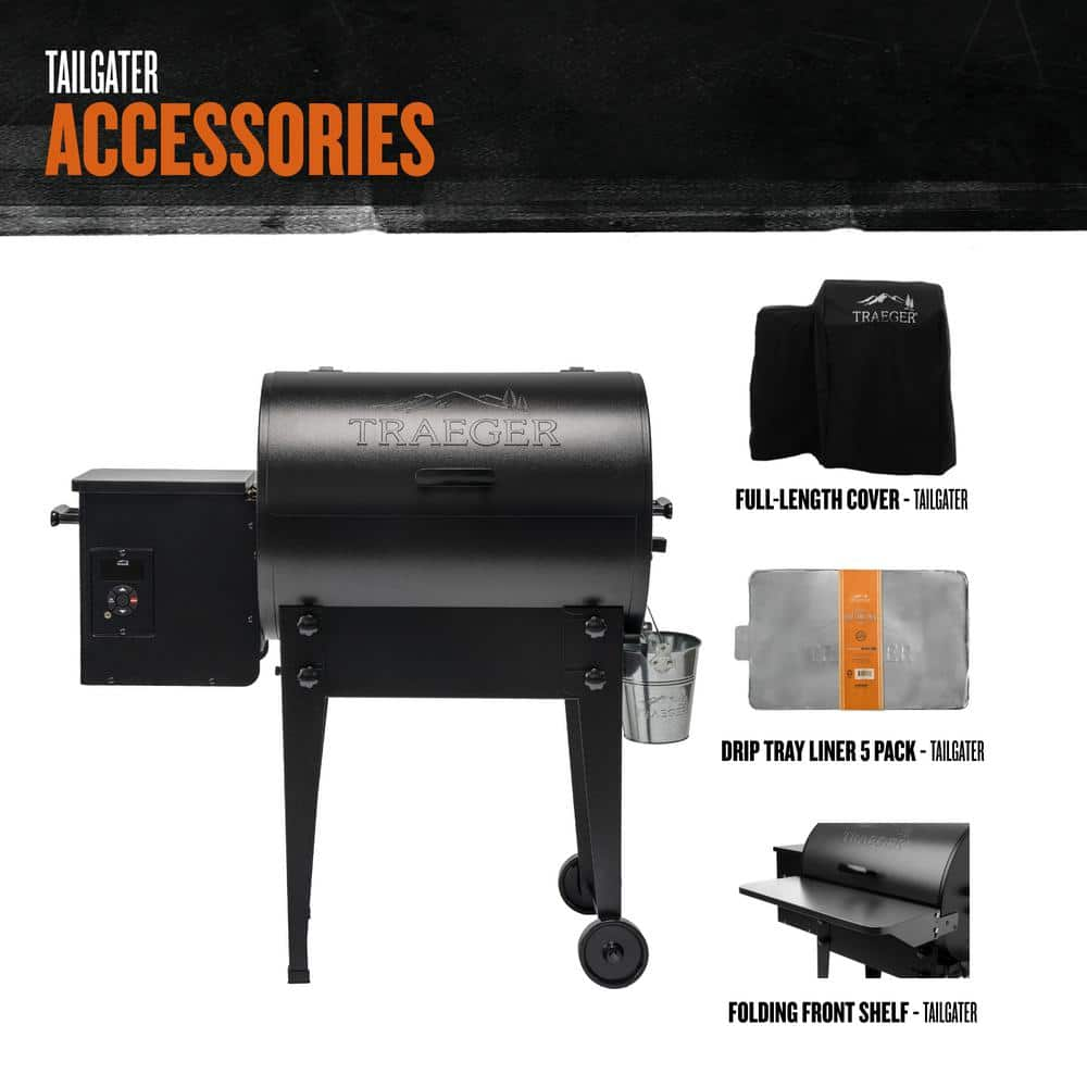 Traeger Tailgater 20 Pellet Grill in Black TFB30KLF