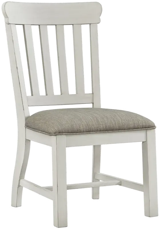 Drake White Upholstered Dining Room Chair