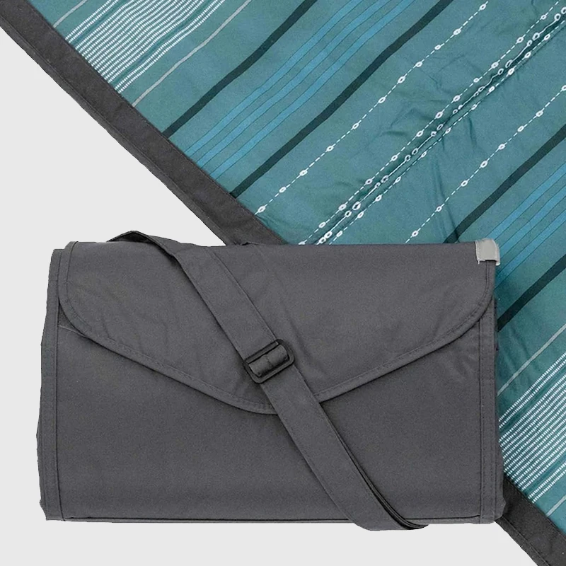 Midnight Poppy Outdoor 100% Polyester Blanket East To Carry Roll Up Waterproof Washable Picnic Blanket Mat