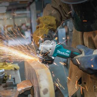 Makita 18V LXT Lithium-Ion Brushless Cordless 4-12 in.5 in. Paddle Switch Cut-OffAngle Grinder (Tool-Only) XAG11Z