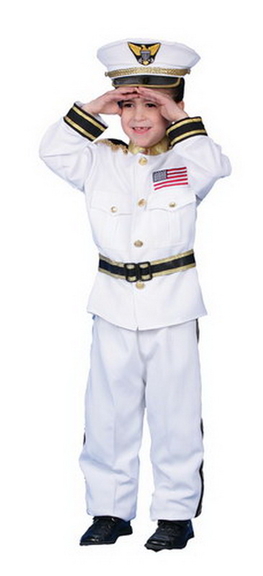 Dress Up America Boy's Navy Admiral Costume