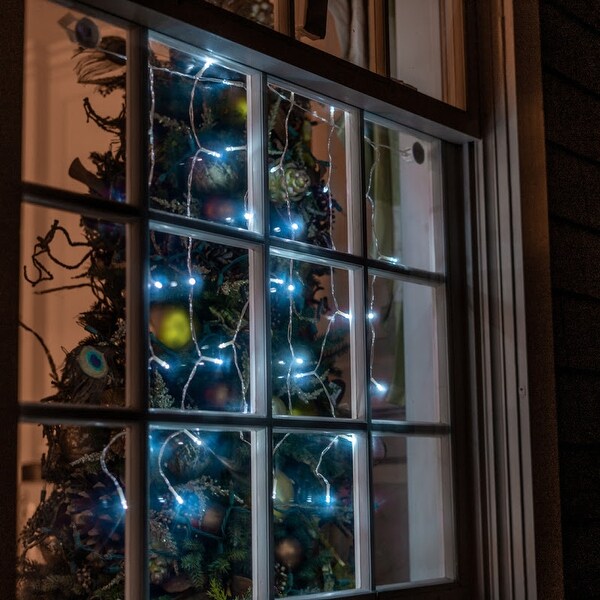 Solar Window Icicle 42 LED String Light