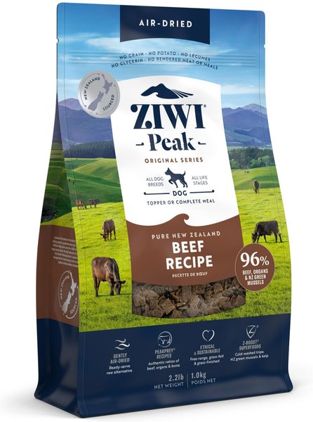 Ziwi Peak Beef Grain-Free Air-Dried Dog Food