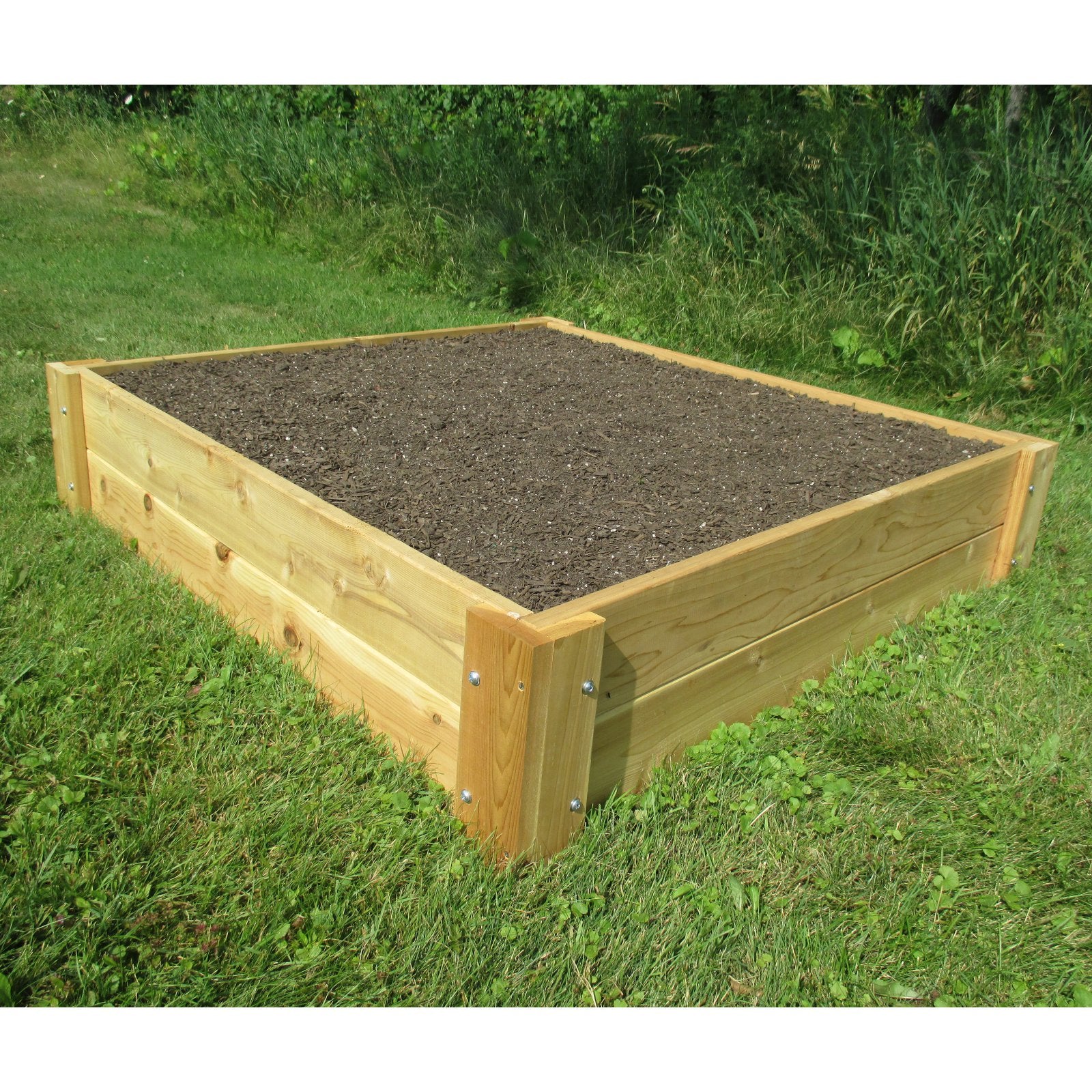 Smart Carts 4x4BedLG 4 x 4 Cedar Garden Raised Bed