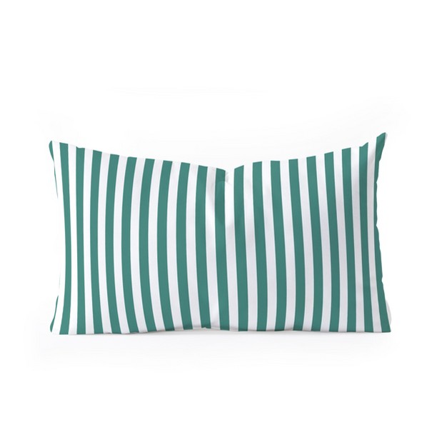 Natalie Baca Bouquet Stripe Oblong Throw Pillow Society6