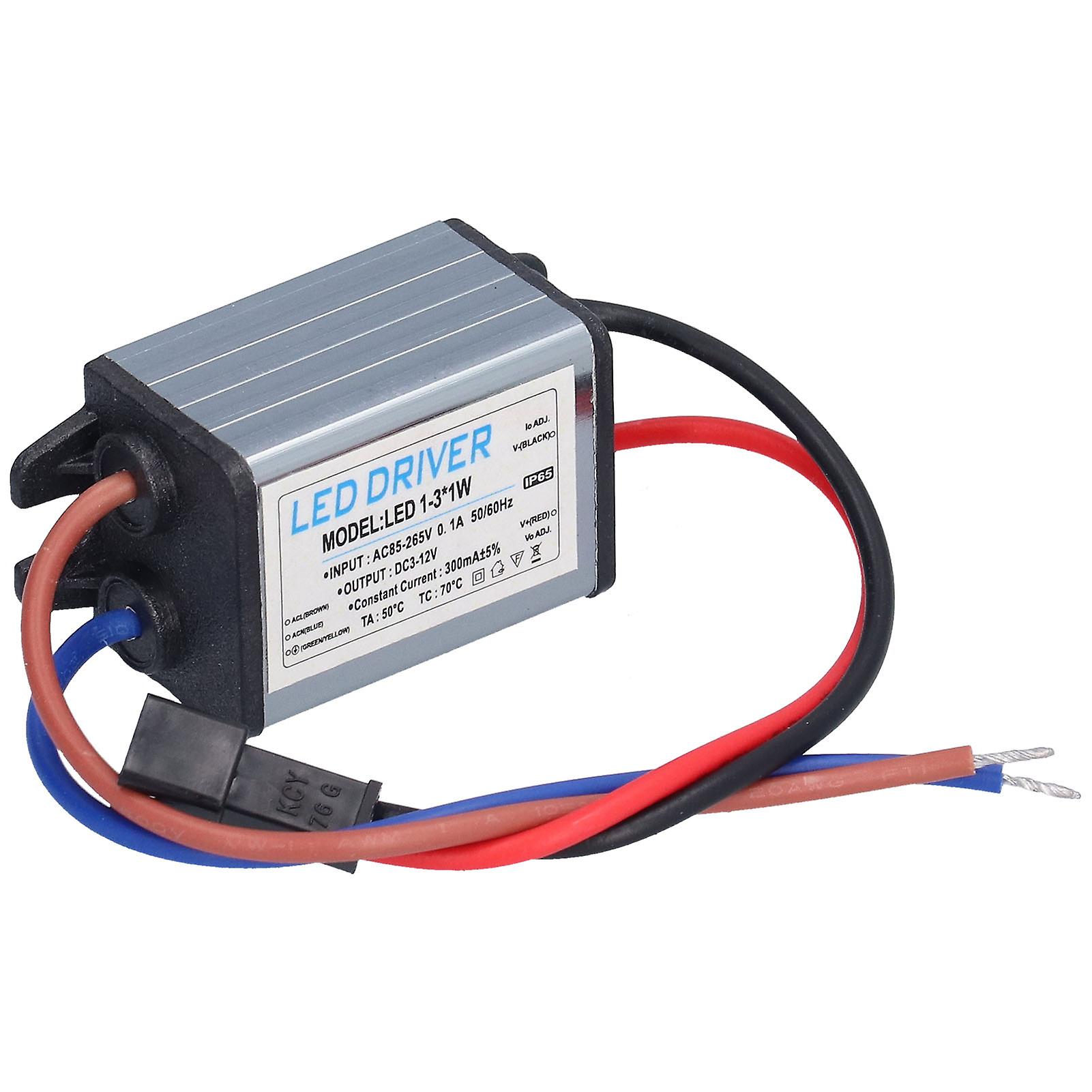 Led Driver Ac85265v To Dc312v 300ma Power Supply Lighting Transformer Ip65 Protection Aluminium Shell