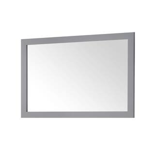 Home Decorators Collection Grace 46.00 in. W x 30.00 in. H Framed Rectangular Bathroom Vanity Mirror in Pebble Grey Grace MR-PG