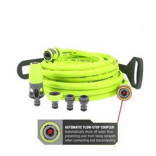 Flexzilla 12 in. x 50 ft. Quick Connect Attachments with Garden Hose Kit HFZG12050QN