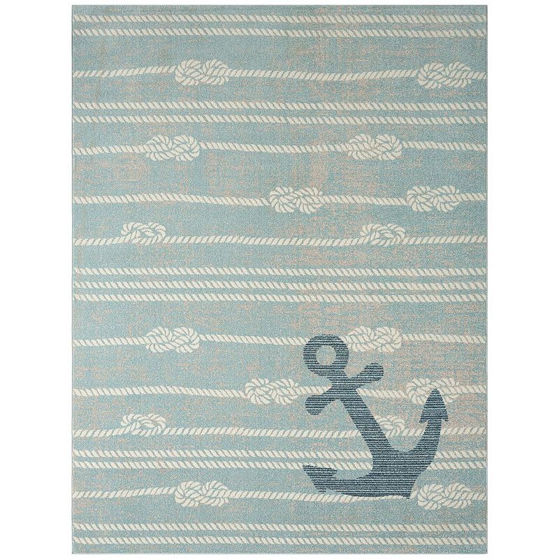 Home Dynamix Marine Anchor Coastal Anchor Indoor Outdoor Area Rug