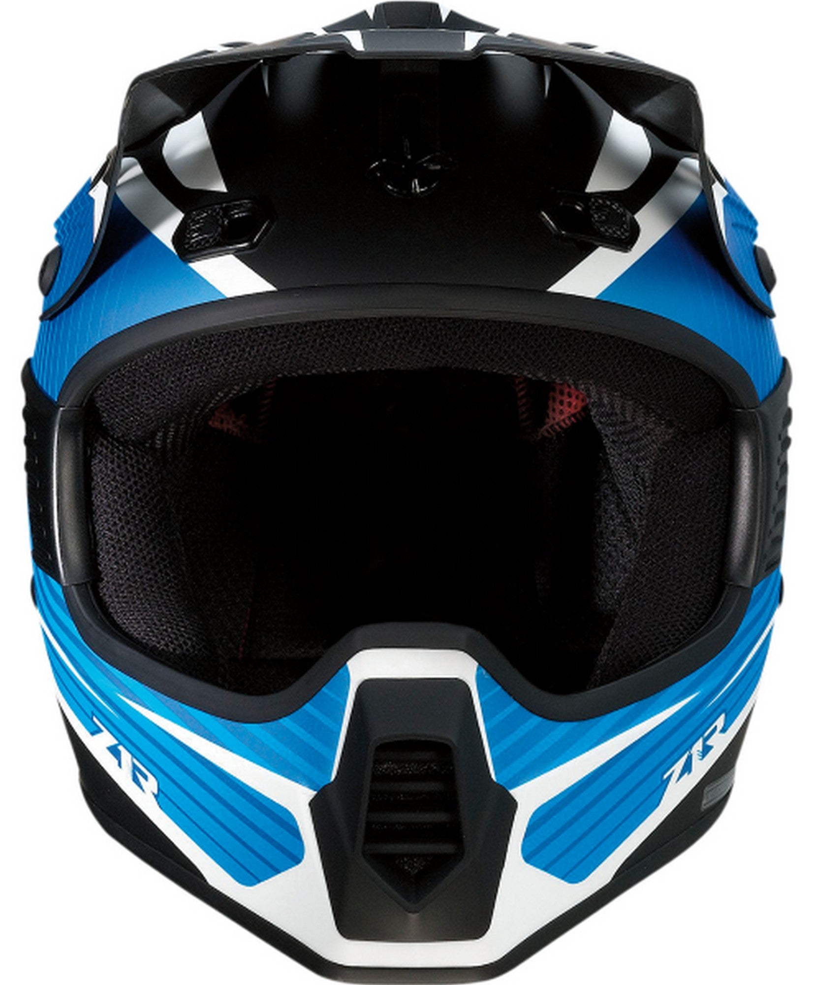 Z1R Rise Flame Child MX Offroad Helmet Blue LG/XL