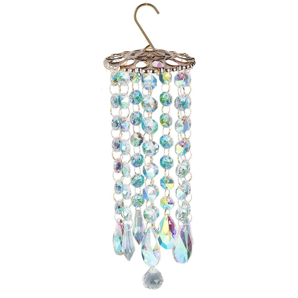 Harupink Crystal Wind Chimes Home Garden Patio Lawn Hanging Decoration