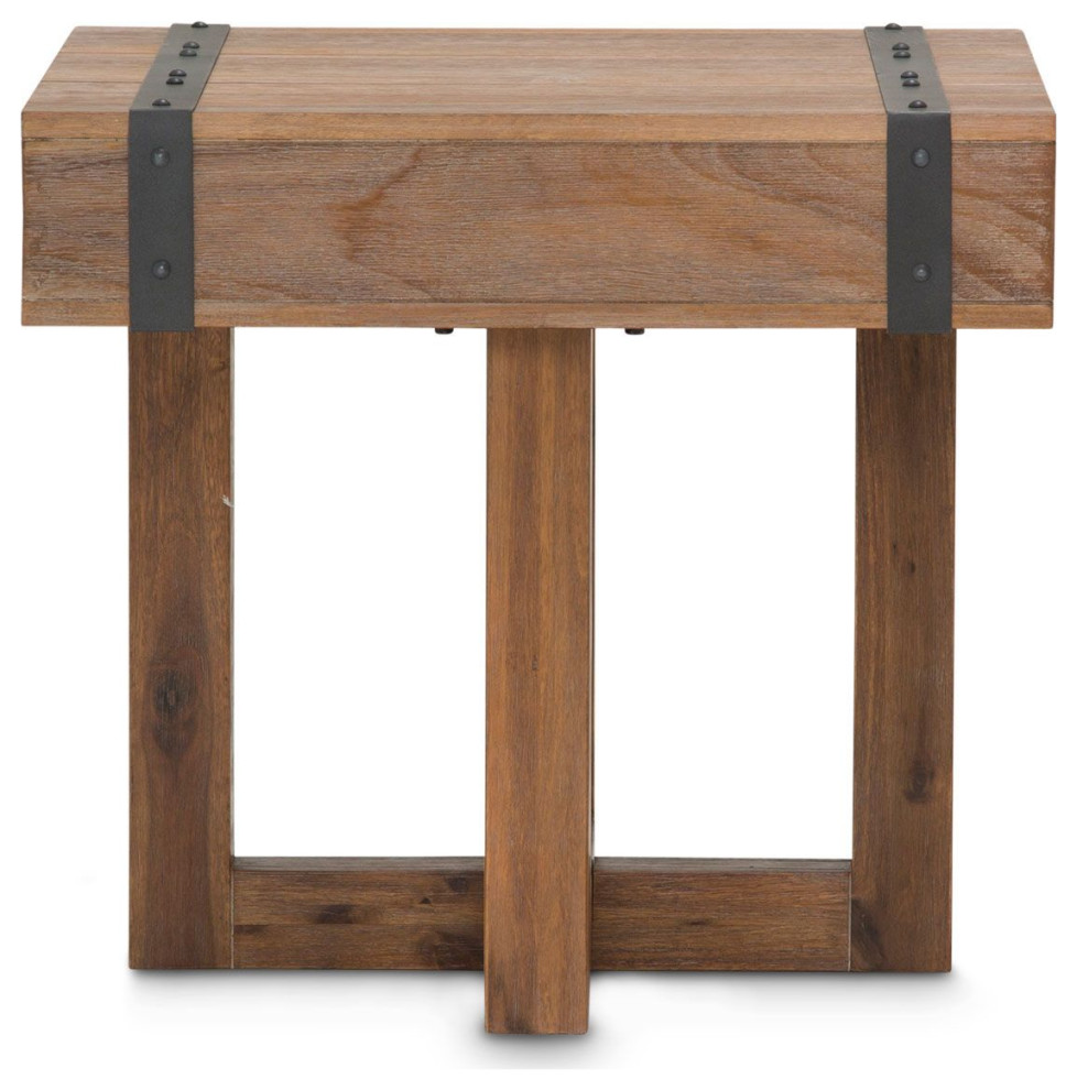 AICO Michael Amini Kathy Ireland Brooklyn Walk End Table   Transitional   Side Tables And End Tables   by Unlimited Furniture Group  Houzz