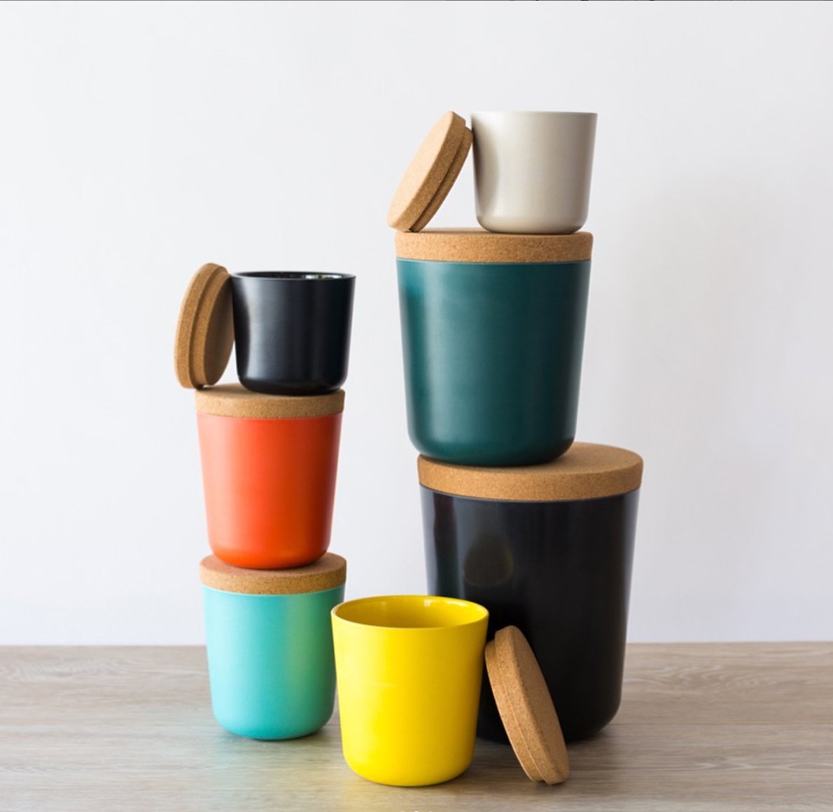 Claro Bamboo Storage Jar XXL in Various Colors