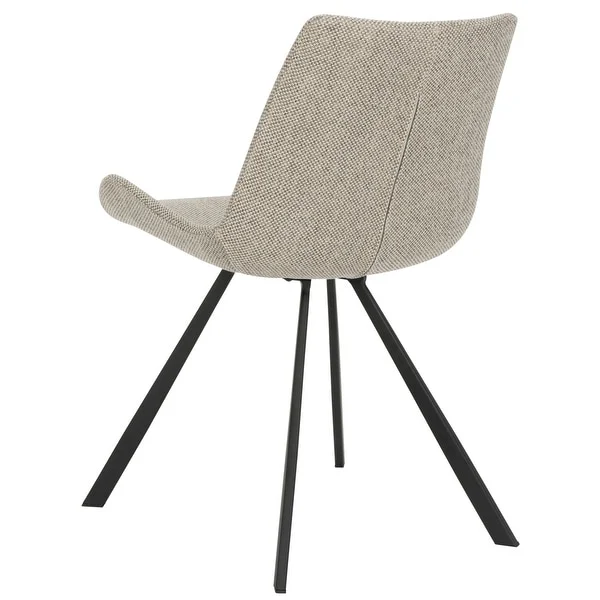 SAFAVIEH Terra Mid-Century Modern Light Grey/ Black Accent Chair (Set of 2) - 20.5