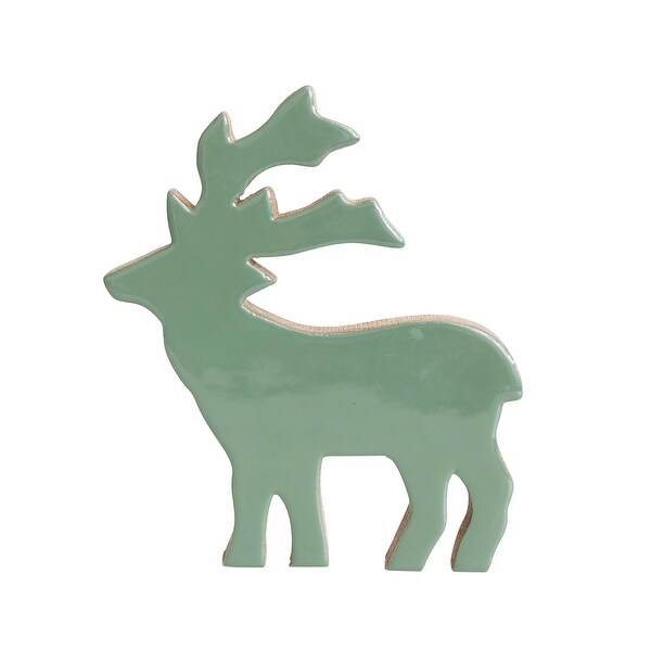 Enameled Mango Wood Deer