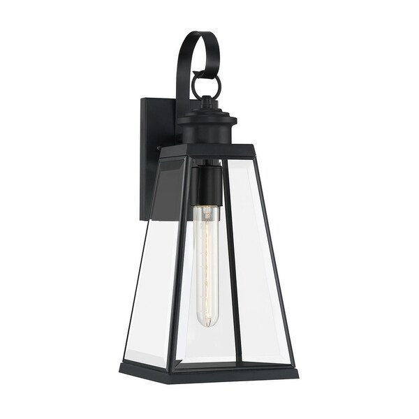 Quoizel Paxton Matte Black 1-light Outdoor Wall Lantern. Shopping - The Best Deals on Outdoor Wall Lanterns | 35273213