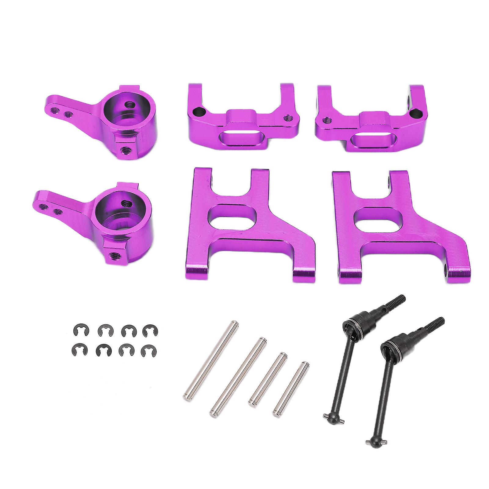 Rc Drive Shaf Set Rc Swing Arm Drive Shaft Steering Plate Upgrade Accessories For Tamiya Cc01purple