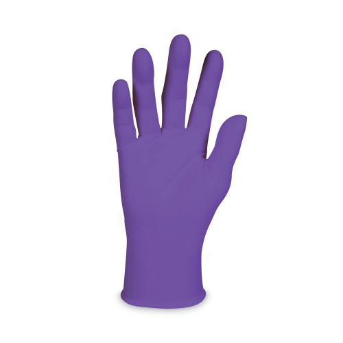 Kimtech PURPLE NITRILE Exam Gloves， 242 mm Length， Small， Purple， 100/Box (55081)