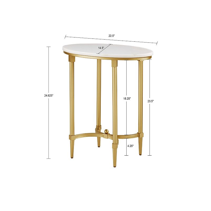 Madison Park Signature Faux Marble End table