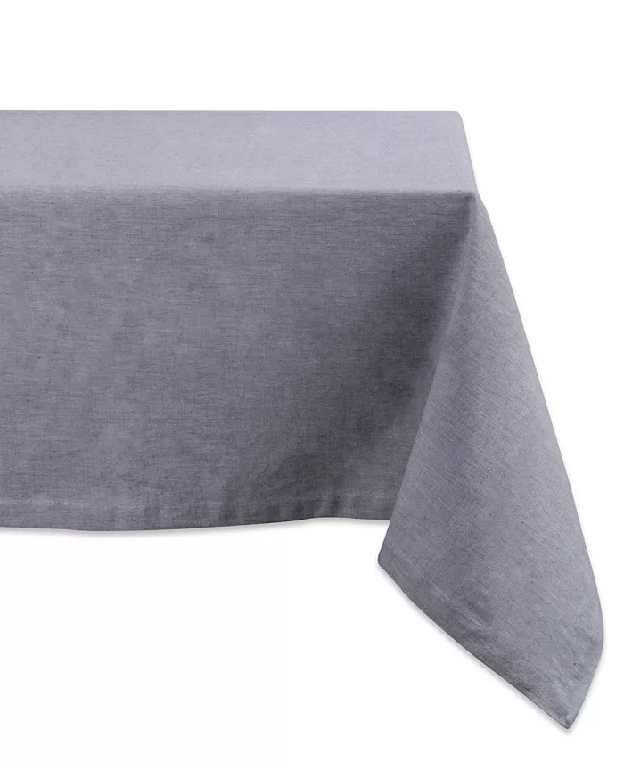 Design Imports Solid Chambray Tablecloth 60 x 84