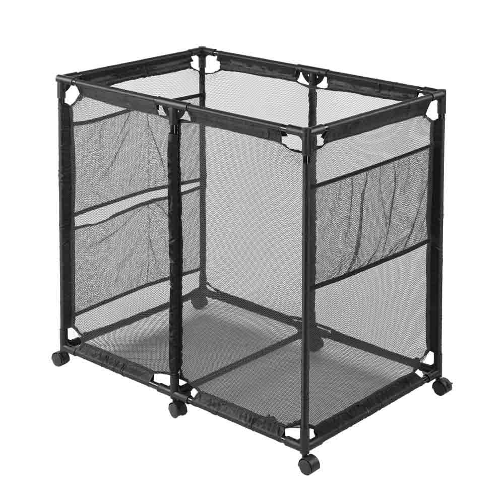 Yescom 35x33x22 Mesh Pool Storage Bin Rolling Cart Organizer