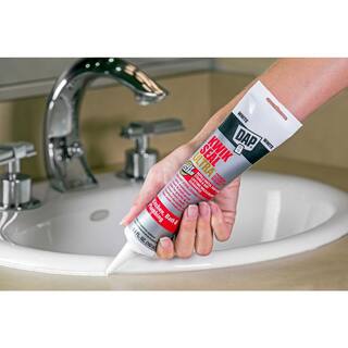 DAP Kwik Seal Ultra 5.5 oz. White Advanced Siliconized Kitchen and Bath Caulk (2-Pack) 7079818901