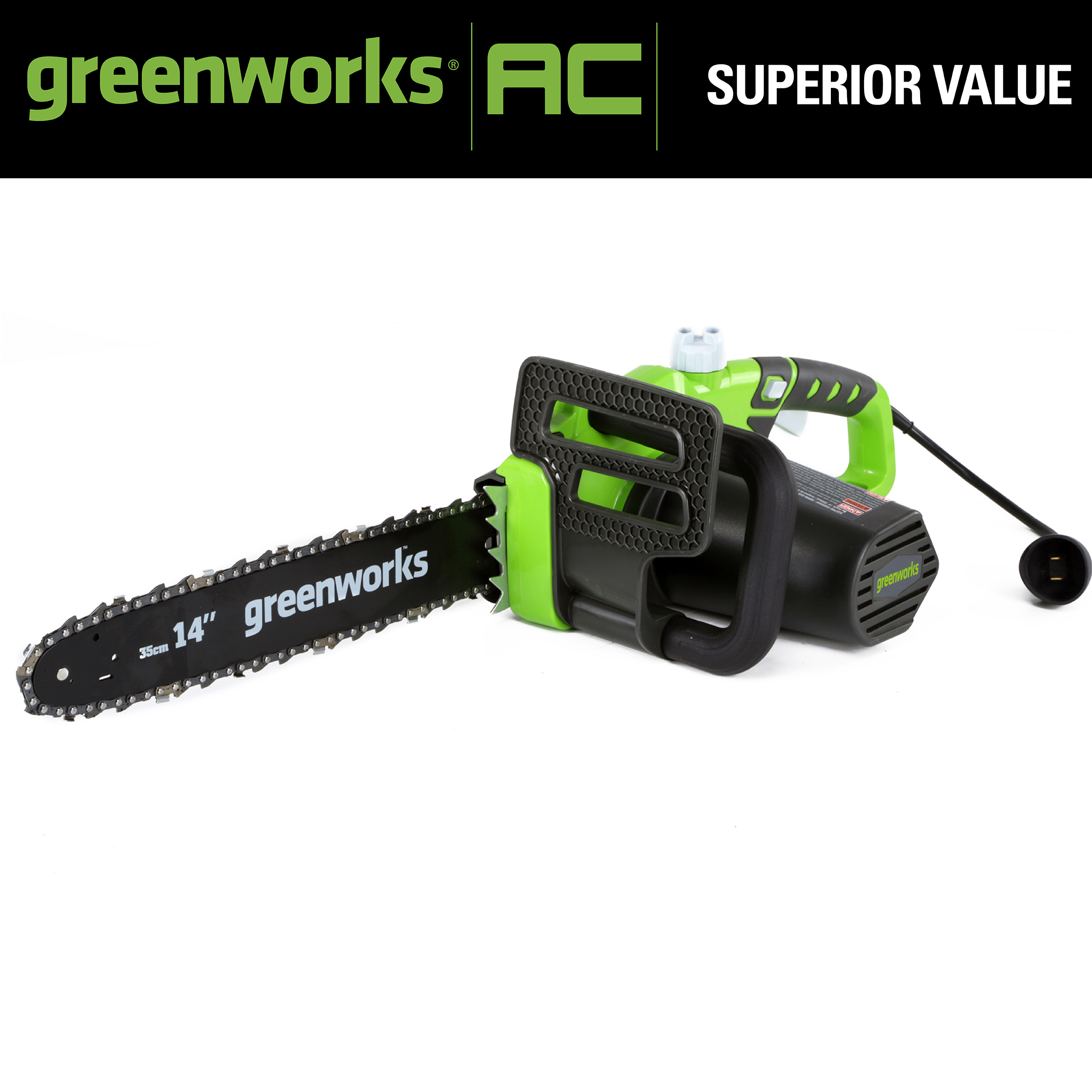 Greenworks 105 Amp 14-inch Corded Electric Chainsaw， 20222