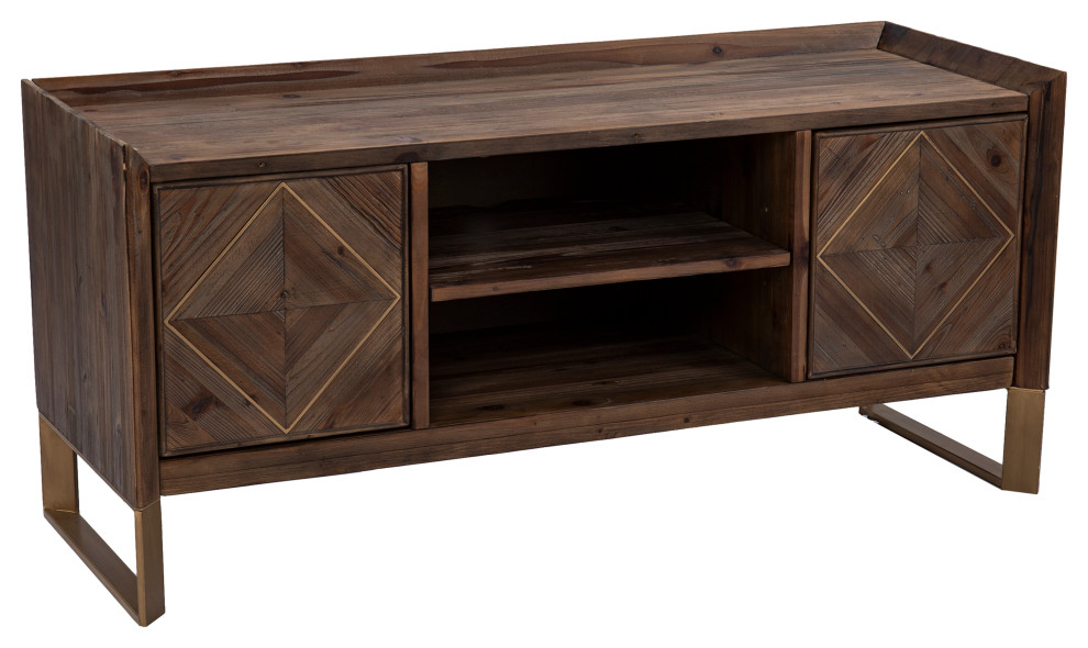 Astorland Media Console   Transitional   Entertainment Centers And Tv Stands   by HedgeApple  Houzz