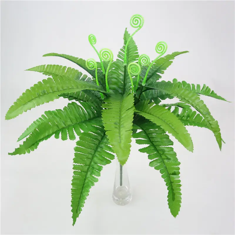 New Arrival Wholesale Supplies 18 heads Artificial Boston Fern for decoration