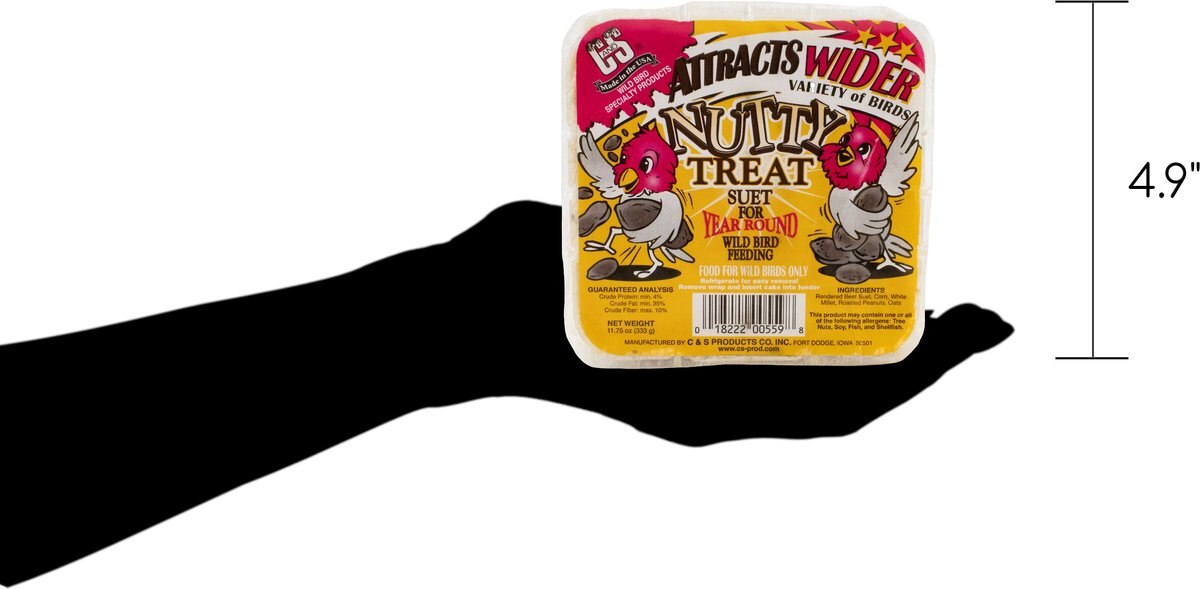 CandS Nutty Treat Suet Wild Bird Food