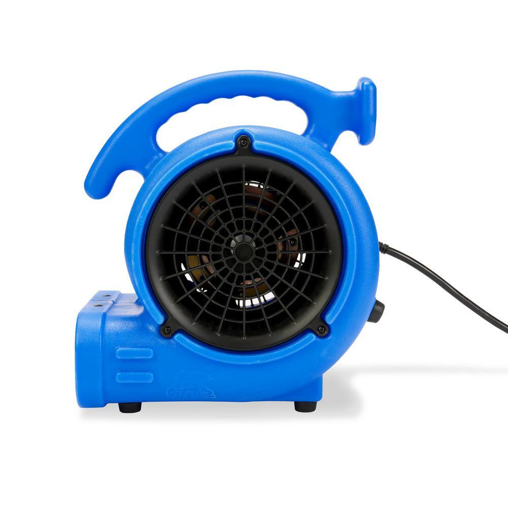 B-Air VP-20 15 HP Air Mover for Water Damage Restoration Carpet Dryer Floor Blower Fan Home and Plumbing Use in Blue BA-VP-20-BL