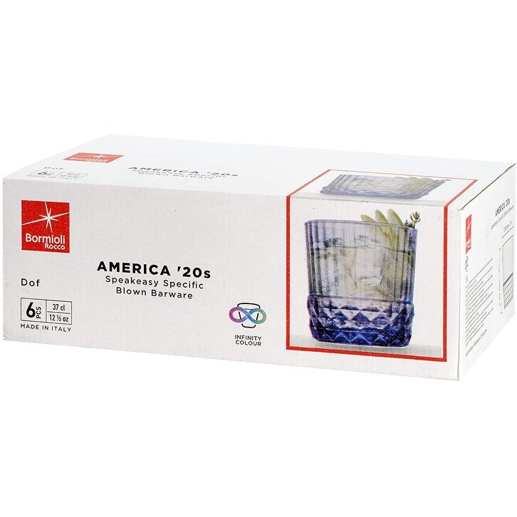 Bormioli Rocco America '20s DOF Glass Set of 6   12.5 oz.