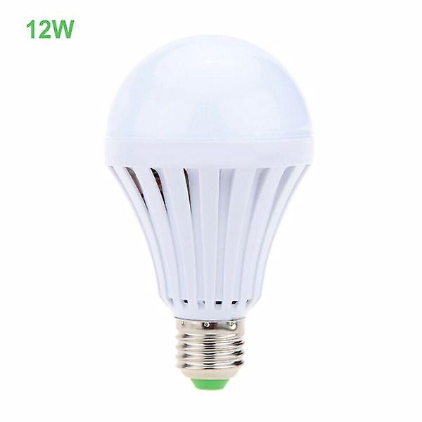 Rechargeable E27 12w Led Light Bulb With Battery Backup Emergency Led Bulb White 81234