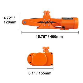 VEVOR 3-Ton 6600 lbs. Electric Scissor Jack Car Floor Jack 12-Volt Lift Up To 16.5 in. H with Remote Control for Sedan SUV DDJSQJDTJDWC3D2K7V9