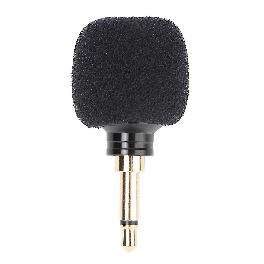 3.5mm Black Portable Mini Wireless Microphone For Mobile Phone Recording (monoaural Plug)