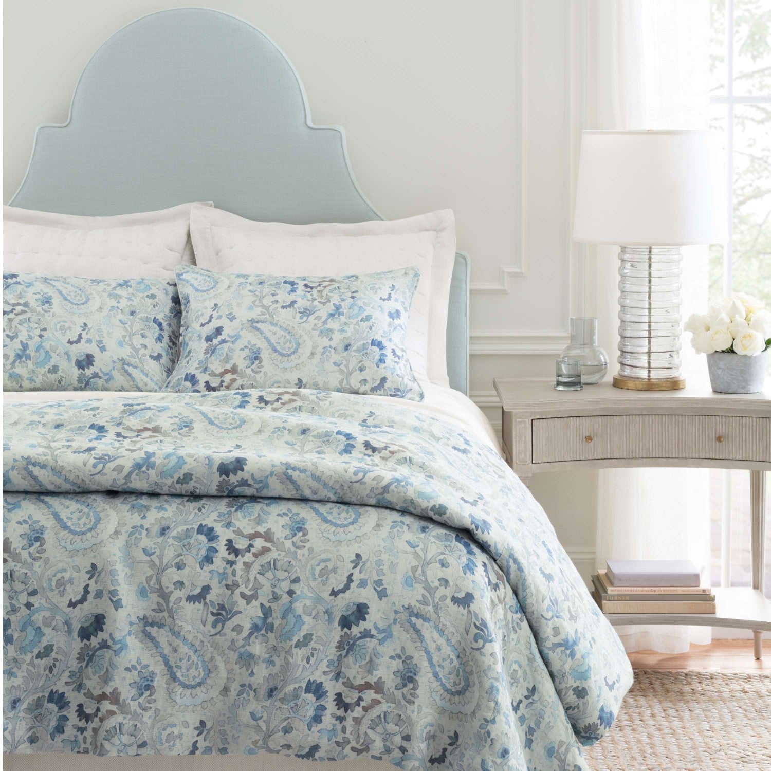 Ines Linen Blue Sham