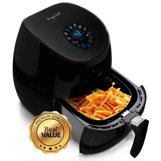 MegaChef 3.5 Qt. Sleek Black Electric Multi-Cooker and Air Fryer 985101731M