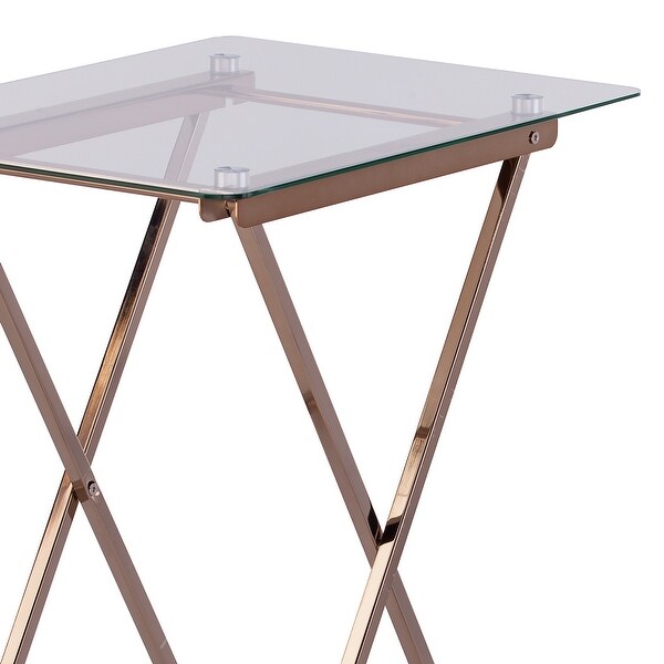 SEI Furniture Hinding Folding Tray Table