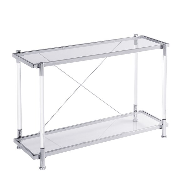 Glass Console Table for Living Roomand Bedroom