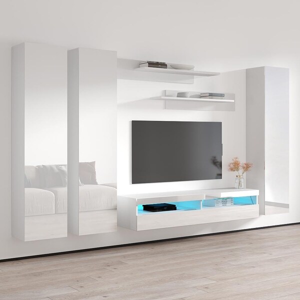 Fly CD1 35TV Wall Mounted Floating Modern Entertainment Center