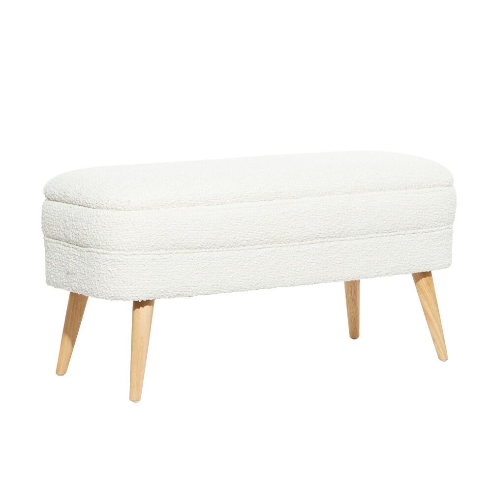 Wood Contemporary Storage Bench   40 x 16 x 19