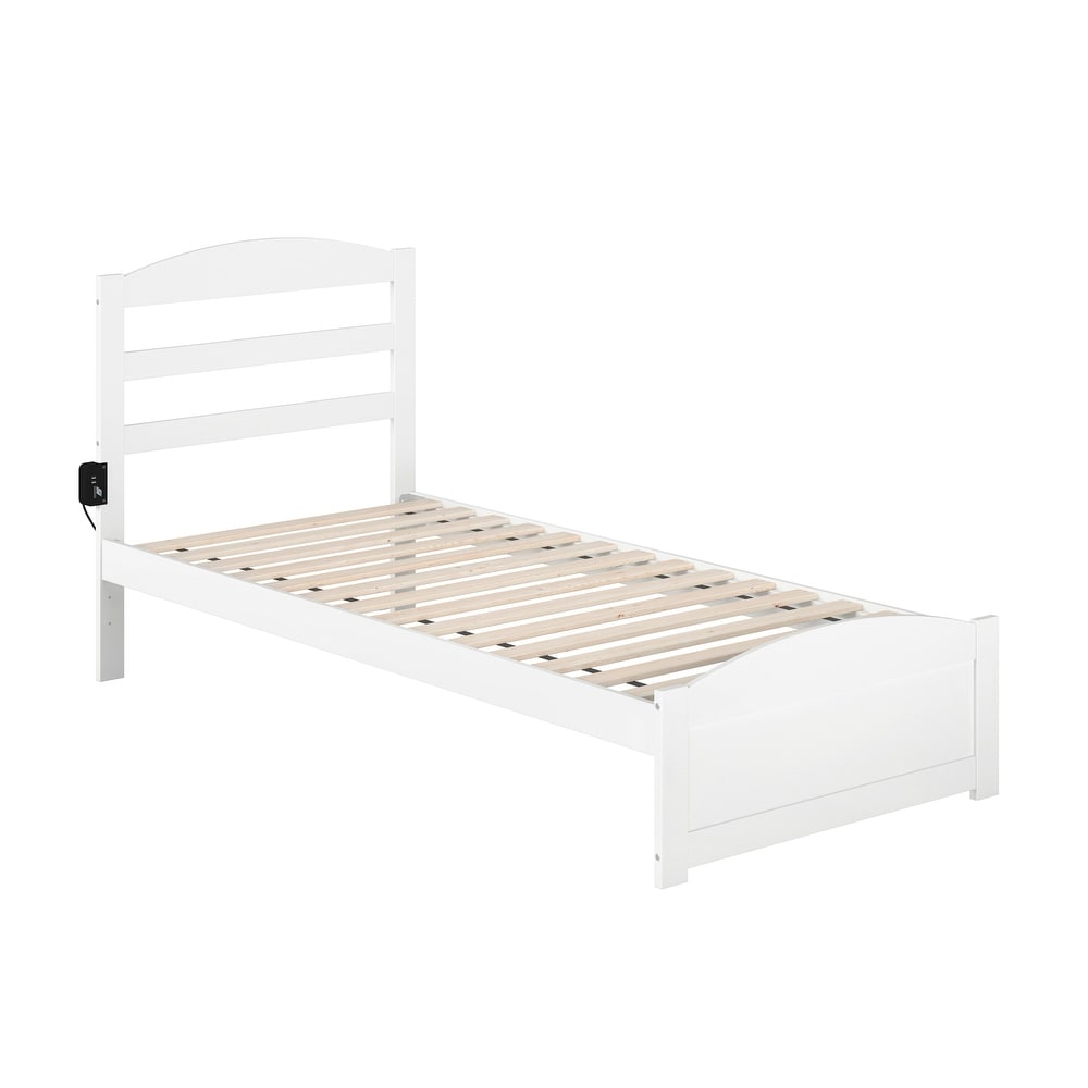 Warren Solid Wood Platform Bed with Footboard